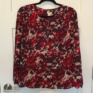 JCrew Long Sleeve Blouse in Size Small